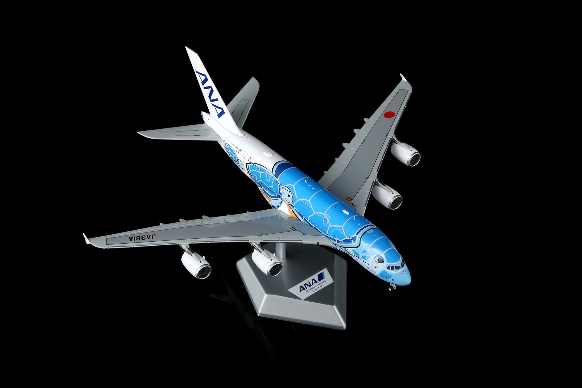 HX Models A582301 1:400 ANA A380 JA381A Flying Honu Blue Turtle