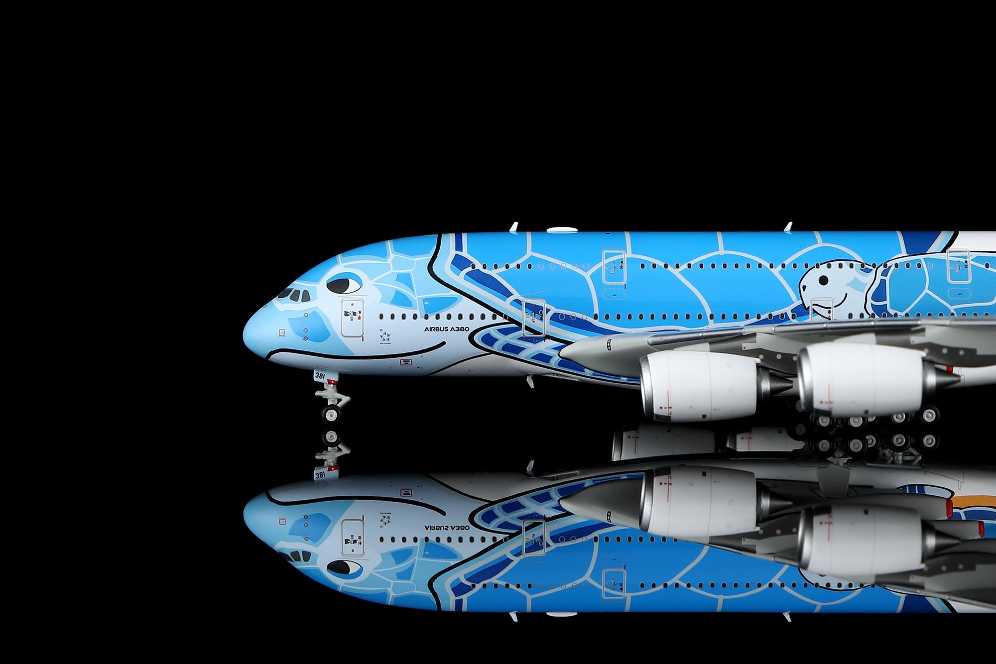 HX Models A582301 1:400 ANA A380 JA381A Flying Honu Blue Turtle