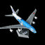 HX Models A582301F 1:400 ANA A380 "Flying Honu-Lani（Blue Turtle）"Flaps Down" JA381A