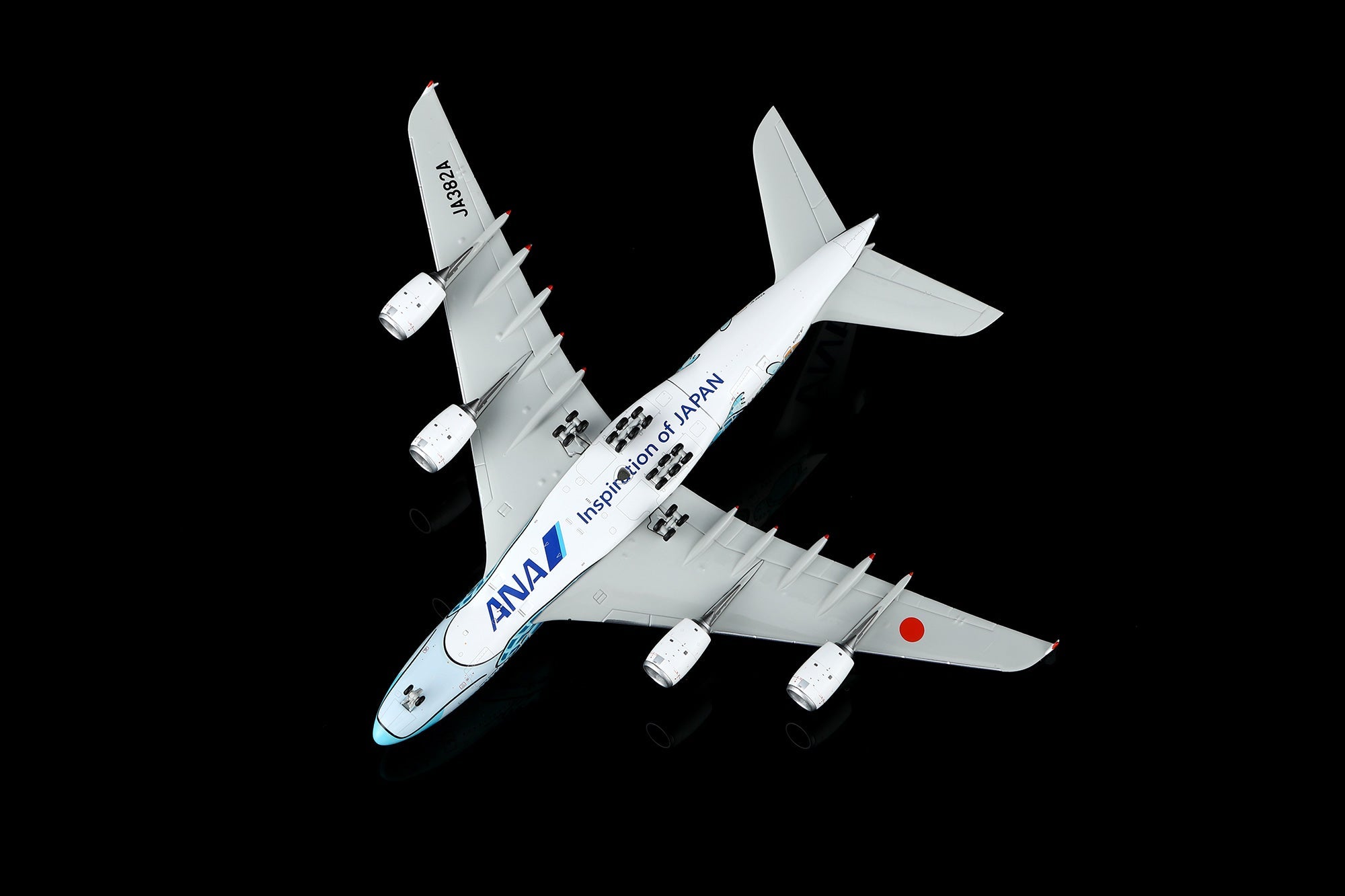 HX Models A582302 1:400 ANA A380 JA382A Flying Honu Green Turtle