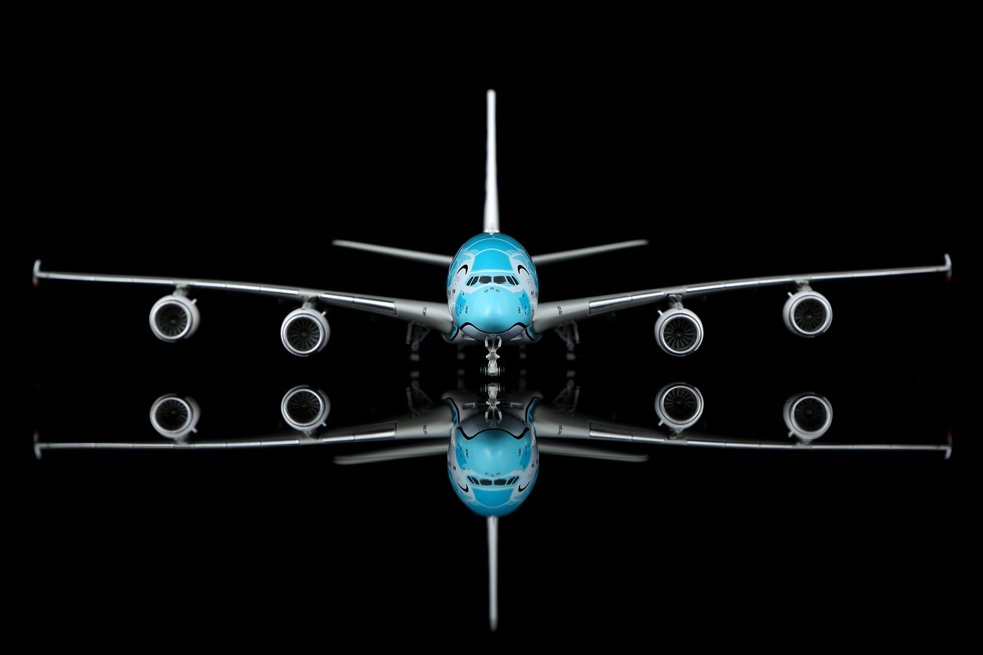 HX Models A582302 1:400 ANA A380 JA382A Flying Honu Green Turtle