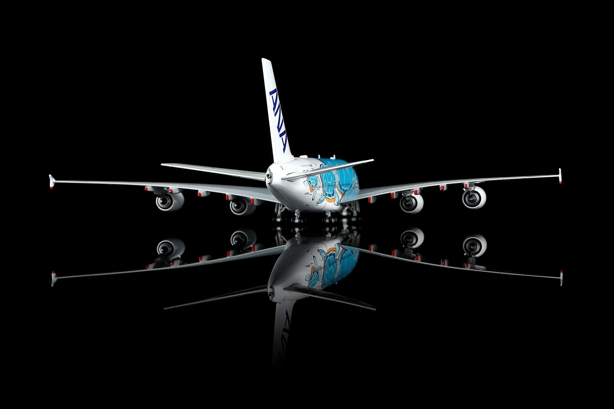 HX Models A582302 1:400 ANA A380 JA382A Flying Honu Green Turtle