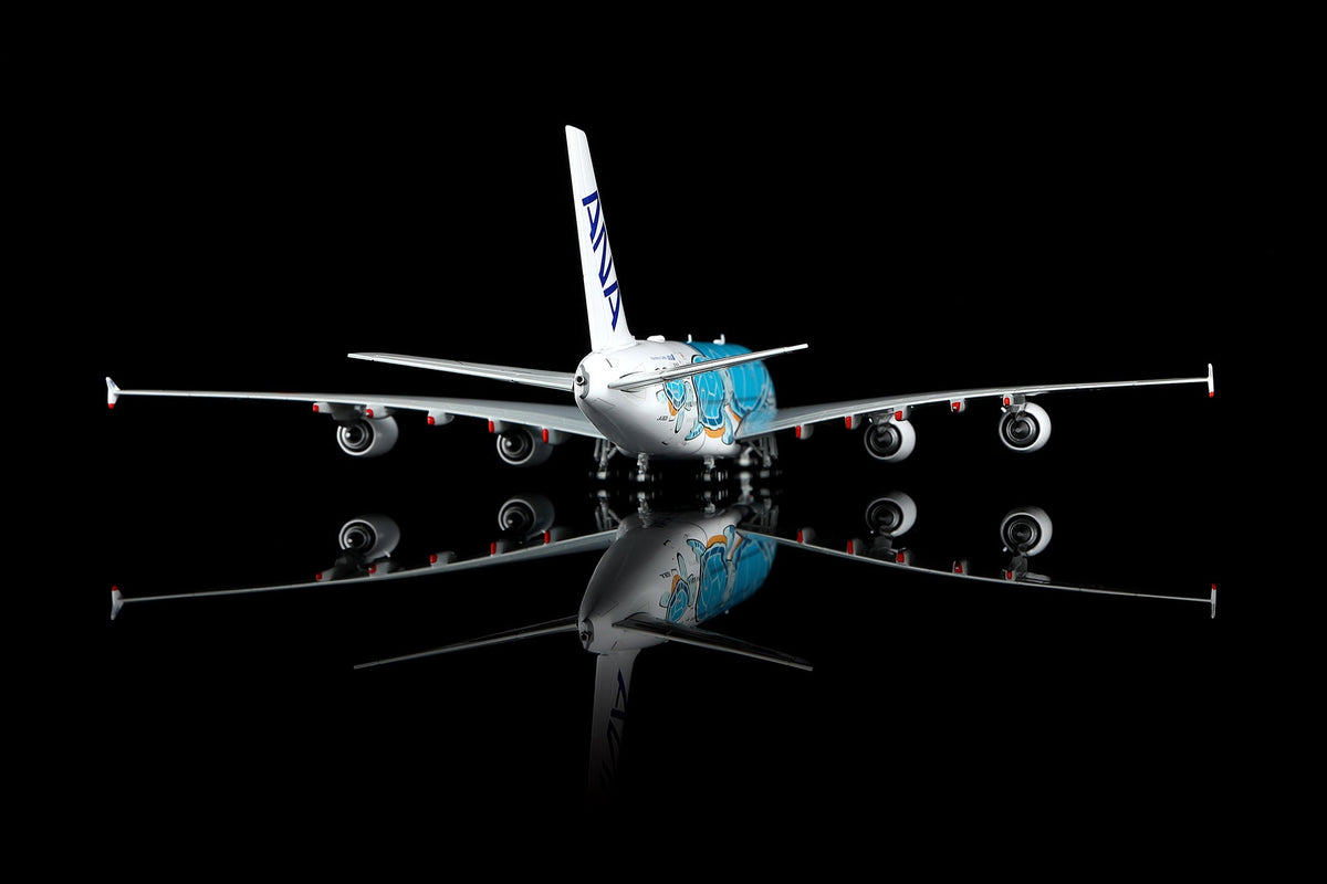 HX Models A582302F 1:400 ANA A380 "Flying Honu-Lani（Green Turtle）"Flaps Down" JA382A