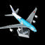 HX Models A582302F 1:400 ANA A380 "Flying Honu-Lani（Green Turtle）"Flaps Down" JA382A