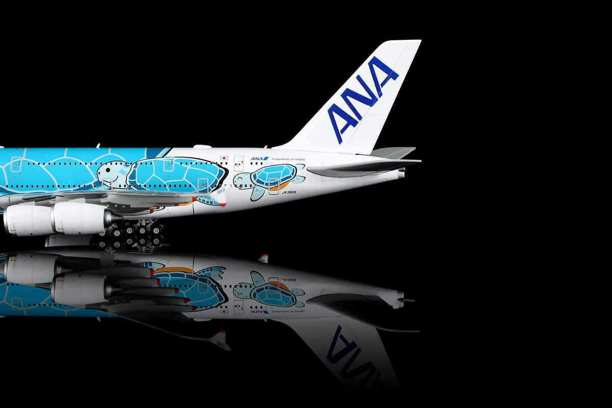 HX Models A582302F 1:400 ANA A380 "Flying Honu-Lani（Green Turtle）"Flaps Down" JA382A