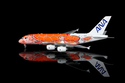 HX Models A582303 1:400 ANA A380 "Flying Honu-Lani（Orange Turtle）JA383A