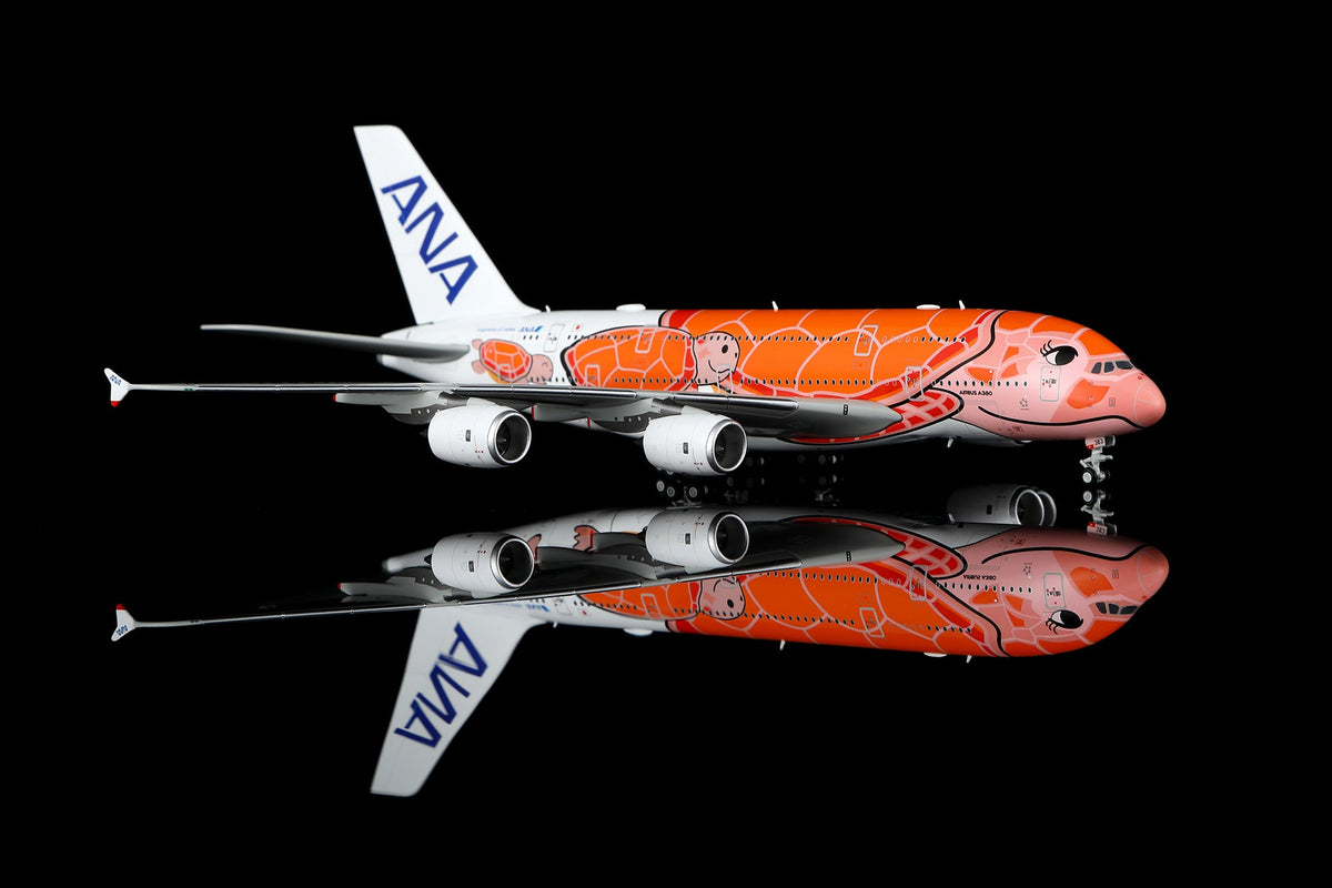 HX Models A582303 1:400 ANA A380 "Flying Honu-Lani（Orange Turtle）JA383A