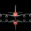 HX Models A582303 1:400 ANA A380 "Flying Honu-Lani（Orange Turtle）JA383A