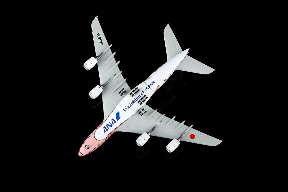 HX Models A582303F 1:400 ANA A380 "Flying Honu-Lani（Orange Turtle）"Flaps Down" JA383A