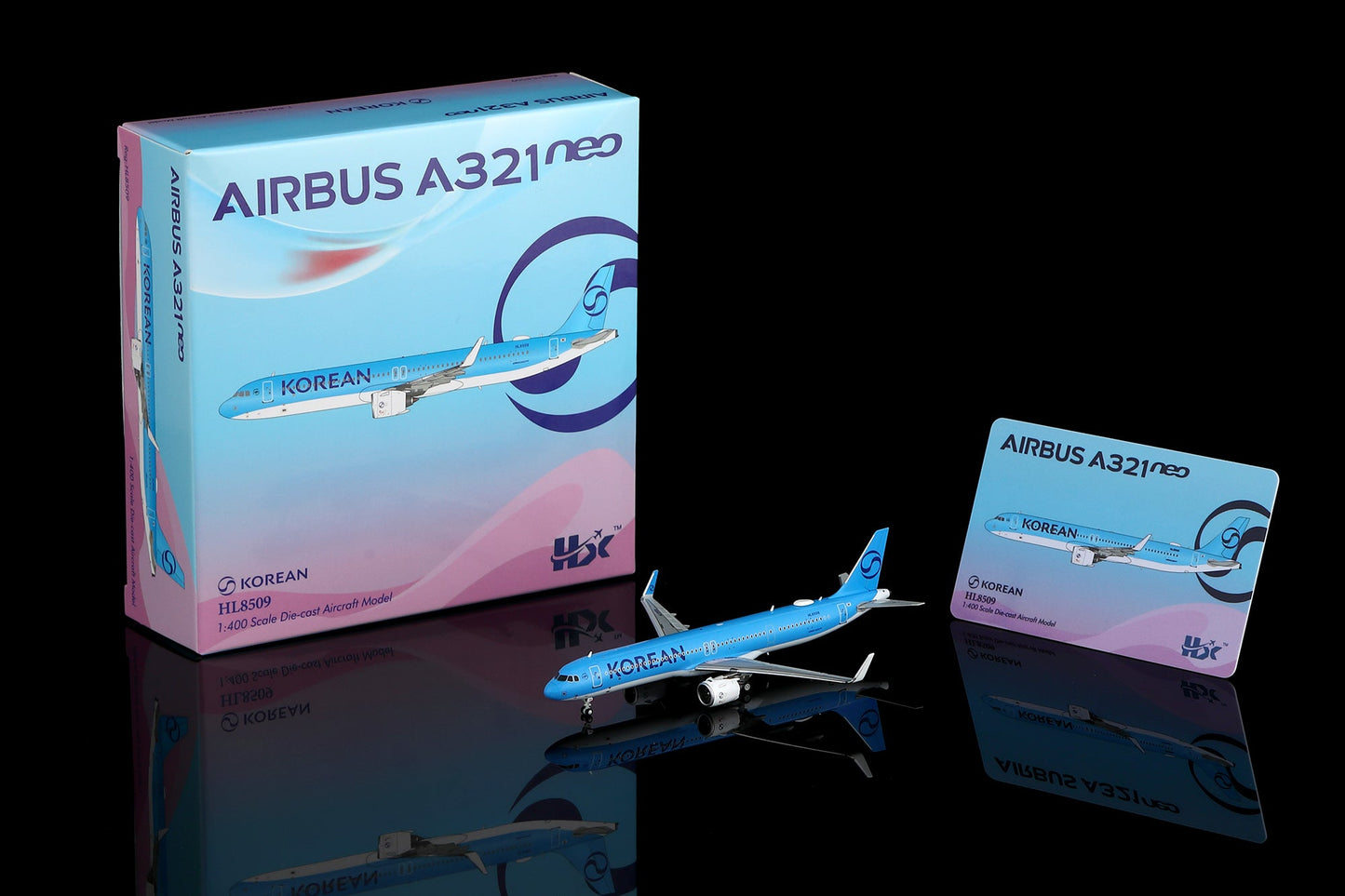 HX Models B420601 1:400 KOREAN A321 HL8509 New Livery