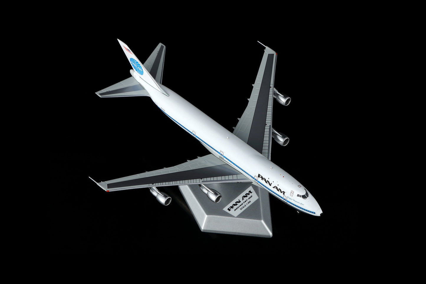 HX Models B551411P 1:400 Pan Am B747-100 N742PA "Clipper Neptune's Car"