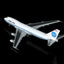 HX Models B551411PF 1:400 Pan Am B747-100 N742PA "Clipper Neptune's Car" "Flaps Down"