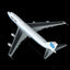 HX Models B551412PF 1:400 Pan Am B747-100 "Clipper Dashing Wave" "Flaps Down" N749PA