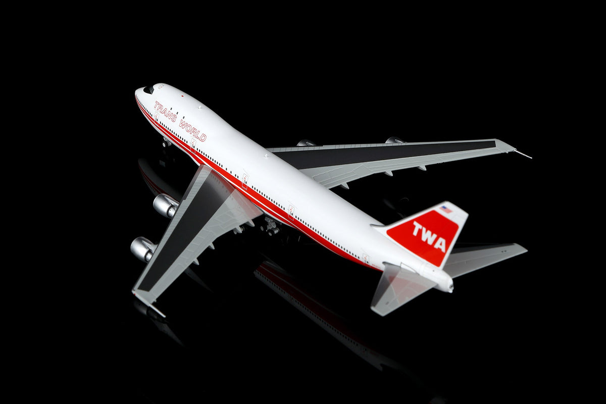 HX Models B551702PF 1:400 Trans World Airlines B747-100"Flaps Down"N53111