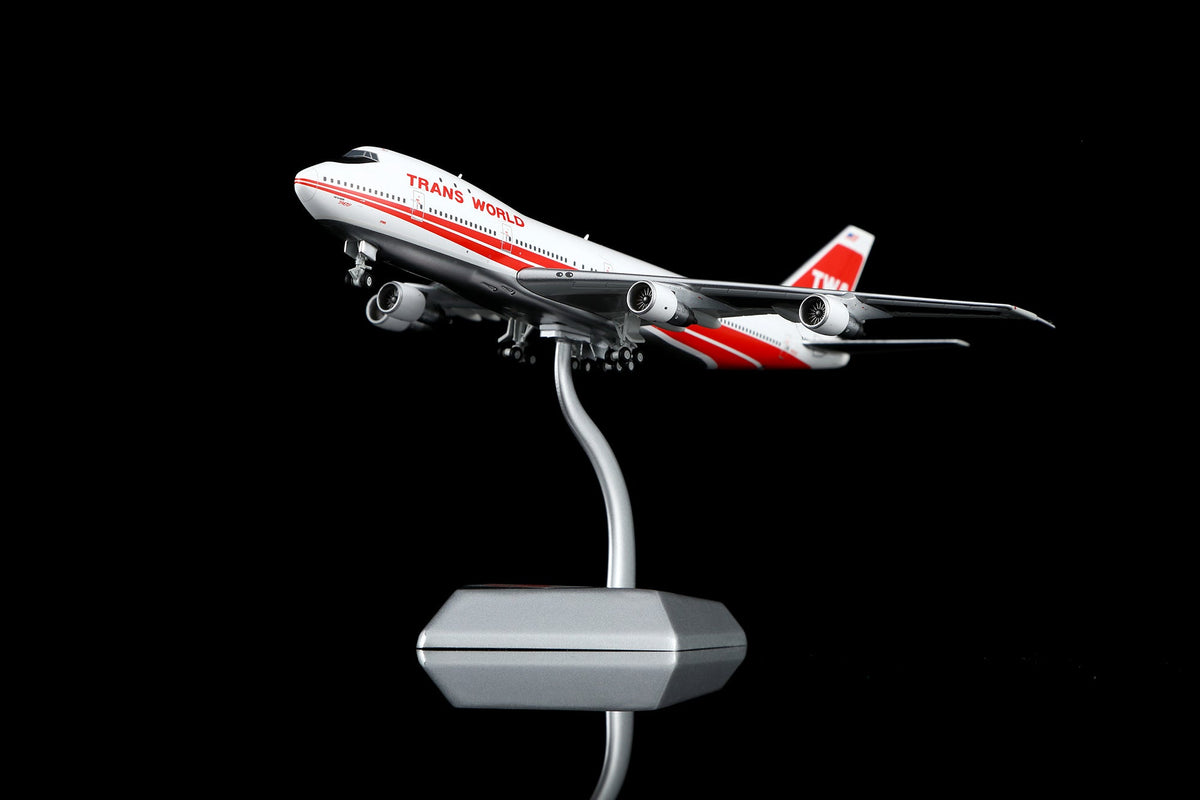 HX Models B551703P 1:400 Trans World Airlines B747-100 N93105