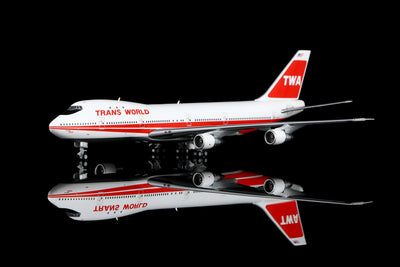 HX Models B551703PF 1:400 Trans World Airlines B747-100"Flaps Down" N93105