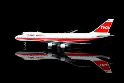 HX Models B551703PF 1:400 Trans World Airlines B747-100"Flaps Down" N93105