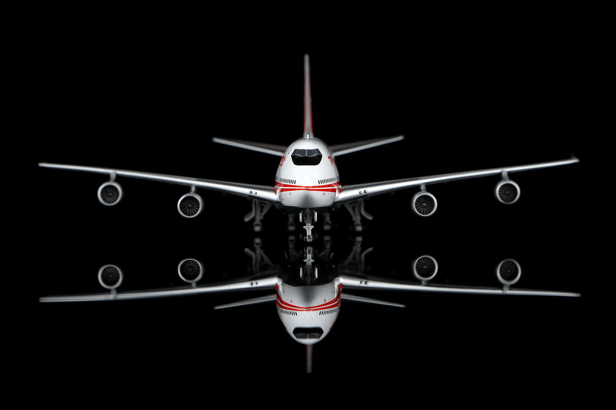 HX Models B551704P 1:400 Trans World Airlines B747-100 N93107