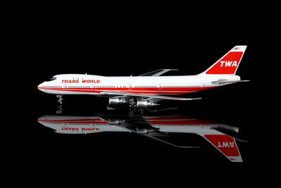 HX Models B551704P 1:400 Trans World Airlines B747-100 N93107