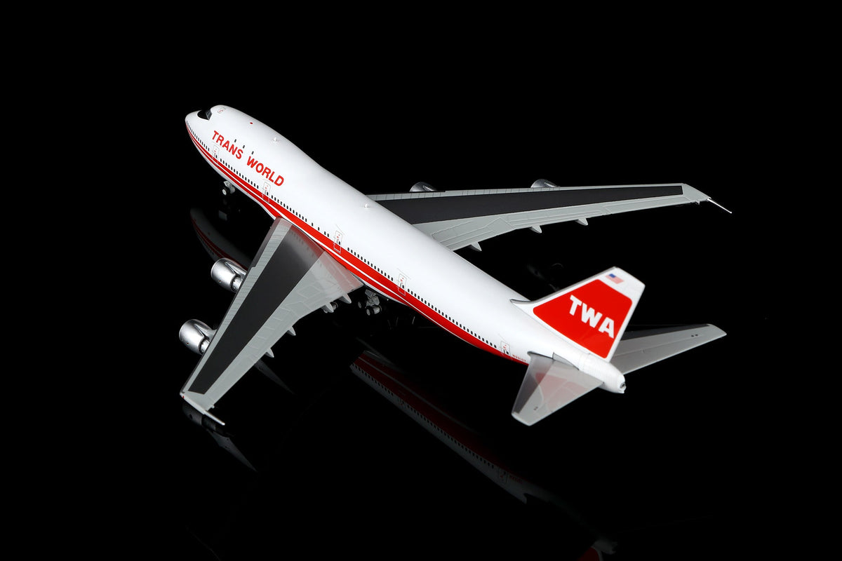 HX Models B551704P 1:400 Trans World Airlines B747-100 N93107