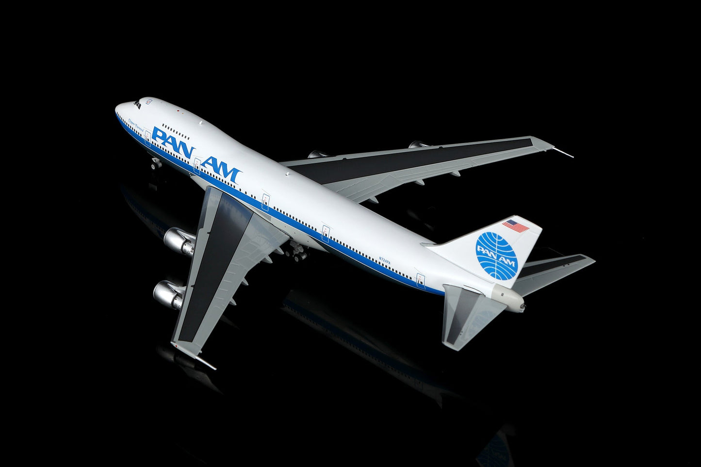 HX Models B598202P 1:400 Pan Am B747-200 N724PA "Clipper Fairwind"