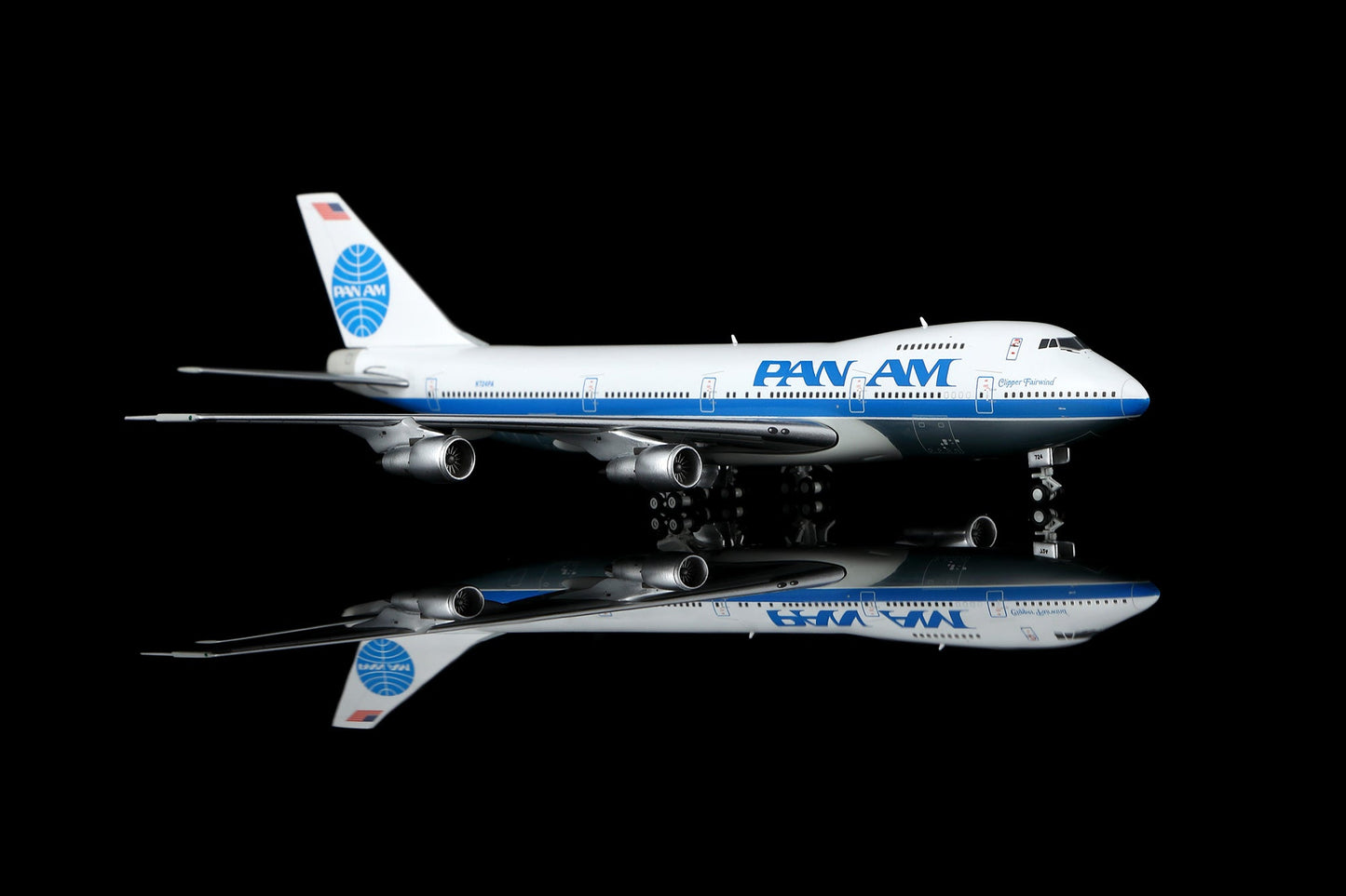 HX Models B598202P 1:400 Pan Am B747-200 N724PA "Clipper Fairwind"