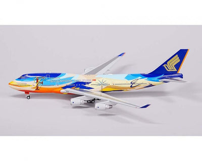 HX Models B615302 1:400 Singapore Airlines Boeing 747 - 400 9V - SPK "Tropical" Standard Version