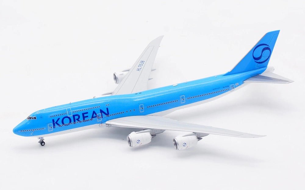 HX Models B631202 1:400 Korean Air Boeing B747 - 8 HL7638 "NEW Livery "Standard Version
