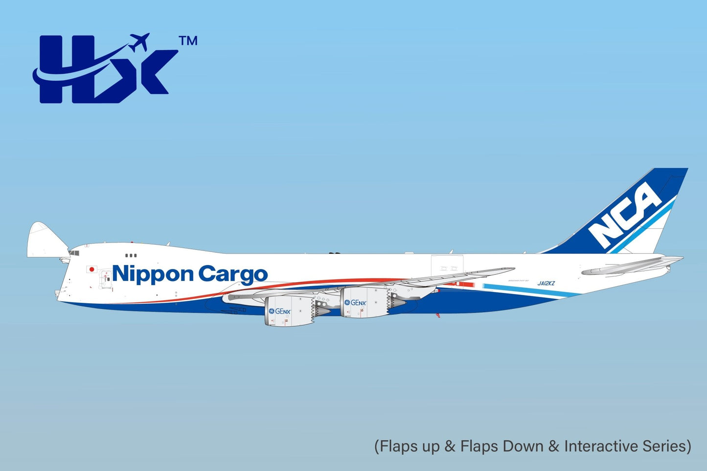 HX Models B632101 1:400 Nippon Cargo Airlines B747-8F JA12KZ