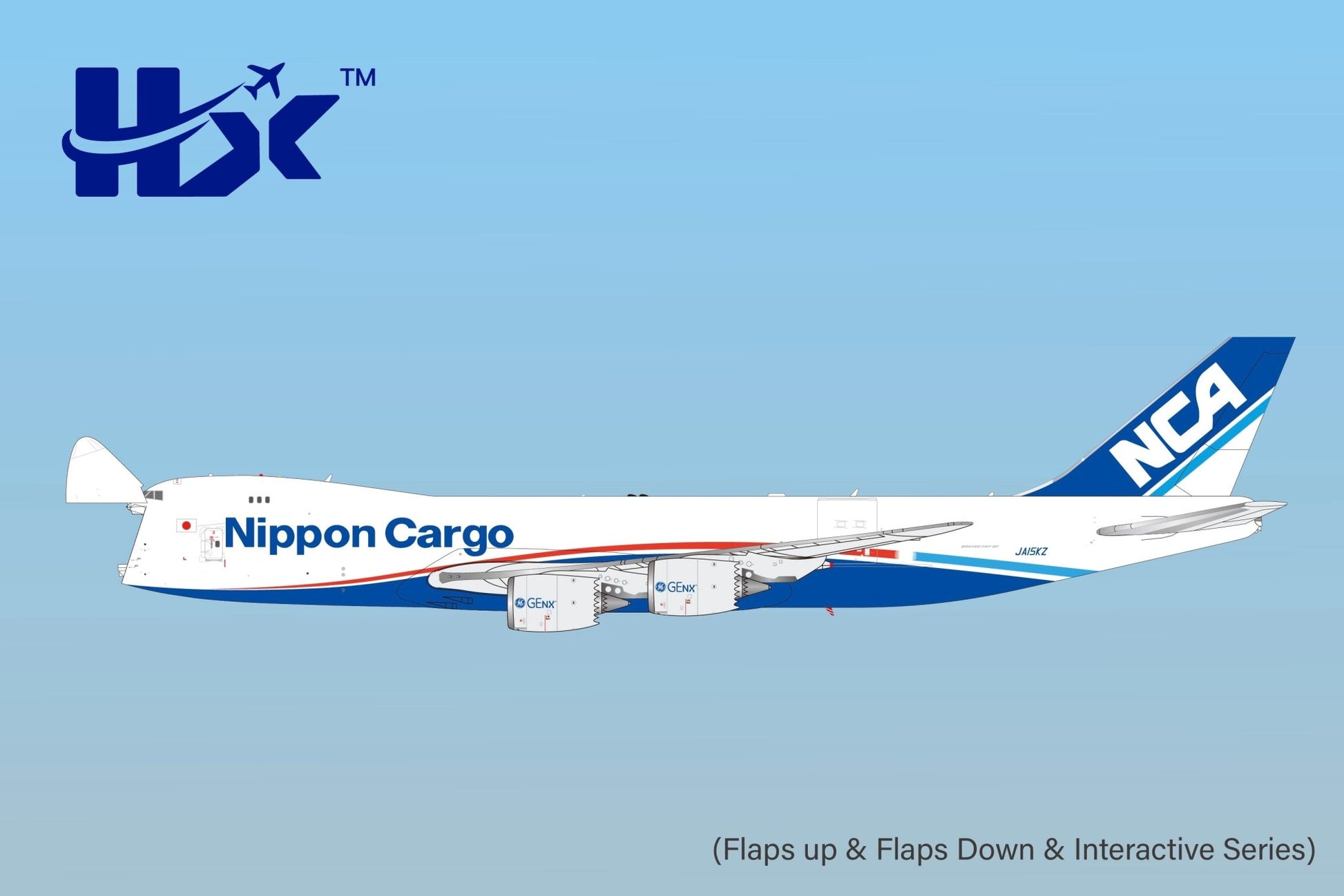 HX Models B632102C 1:400 Nippon Cargo Airlines B747-8F JA15KZ "Interactive Series"