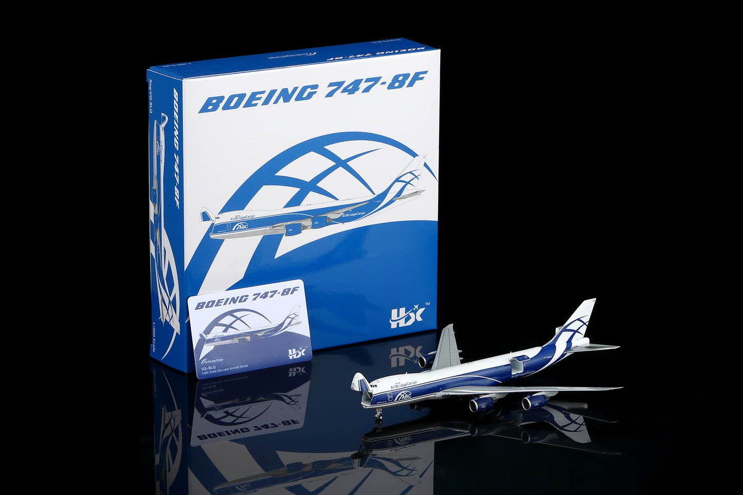 HX Models B632601F 1:400 Air Bridge Cargo B747-8F VQ-BLQ "Flaps Down"