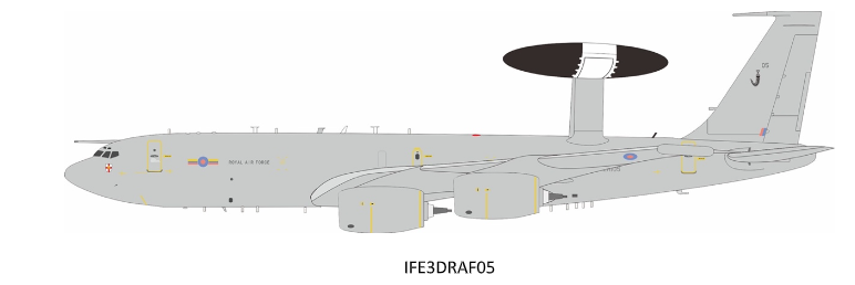 Inflight IFE3DRAF05 1:200 Royal Air Force Boeing E-3D Sentry AEW1
