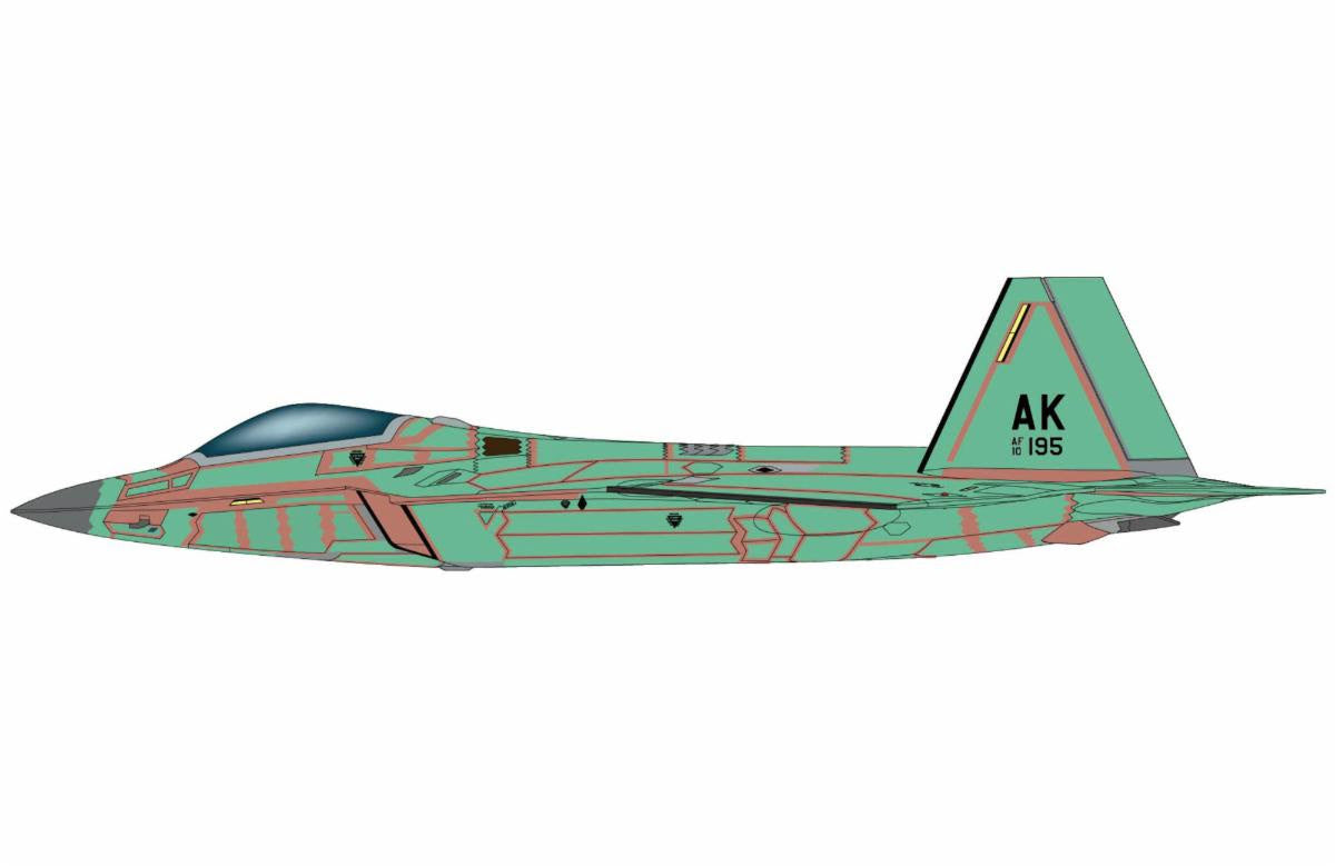 Pre-Order Hobby Master HA2834 1:72 F-22 "Last Raptor (unpainted)" 10-4195, 2012