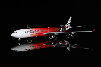 Pre-Order SQ Wings L2165 1:200 Etihad Airways Airbus A340-600 A6-EHJ "ABU DHABI GRAND PRIX 2009"