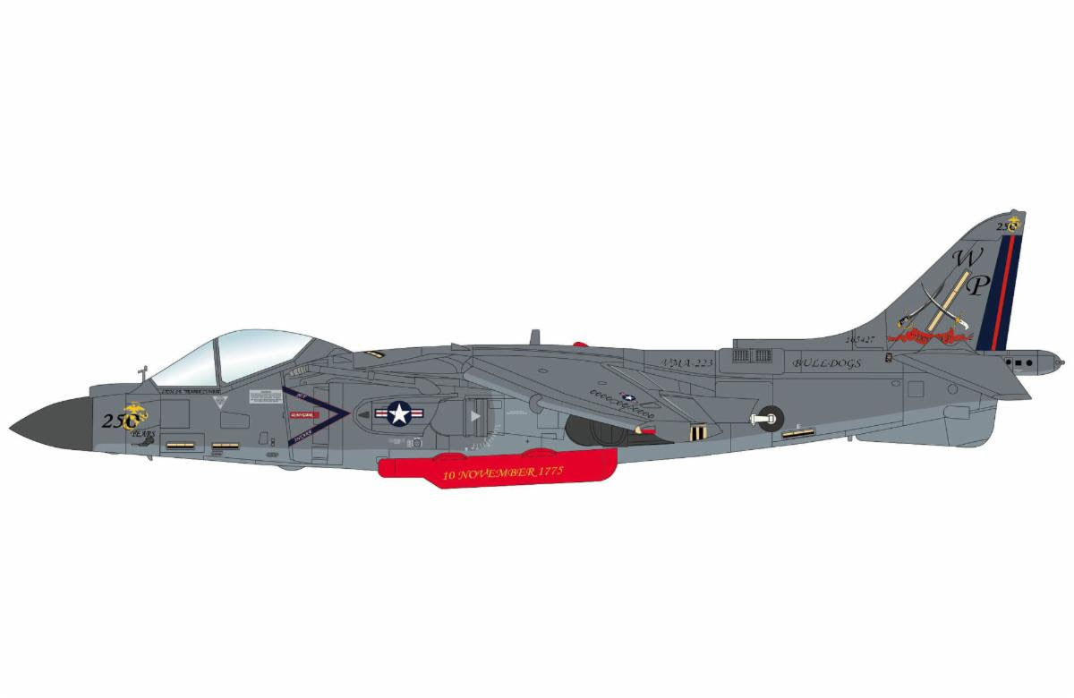 Pre-Order Hobby Master HA2635 1:72 AV-8B "USMC 250 Years" 165427, VMA-223, 2025