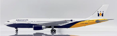 Pre-Order JC Wings LH2317 1:200 Monarch Airlines Airbus A300-600R Reg: G-MONR