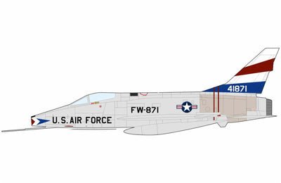 Pre-Order Hobby Master HA2127 1:72 F-100 Super Sabre FW-871, USAF, National Military Museum (Soesterberg)