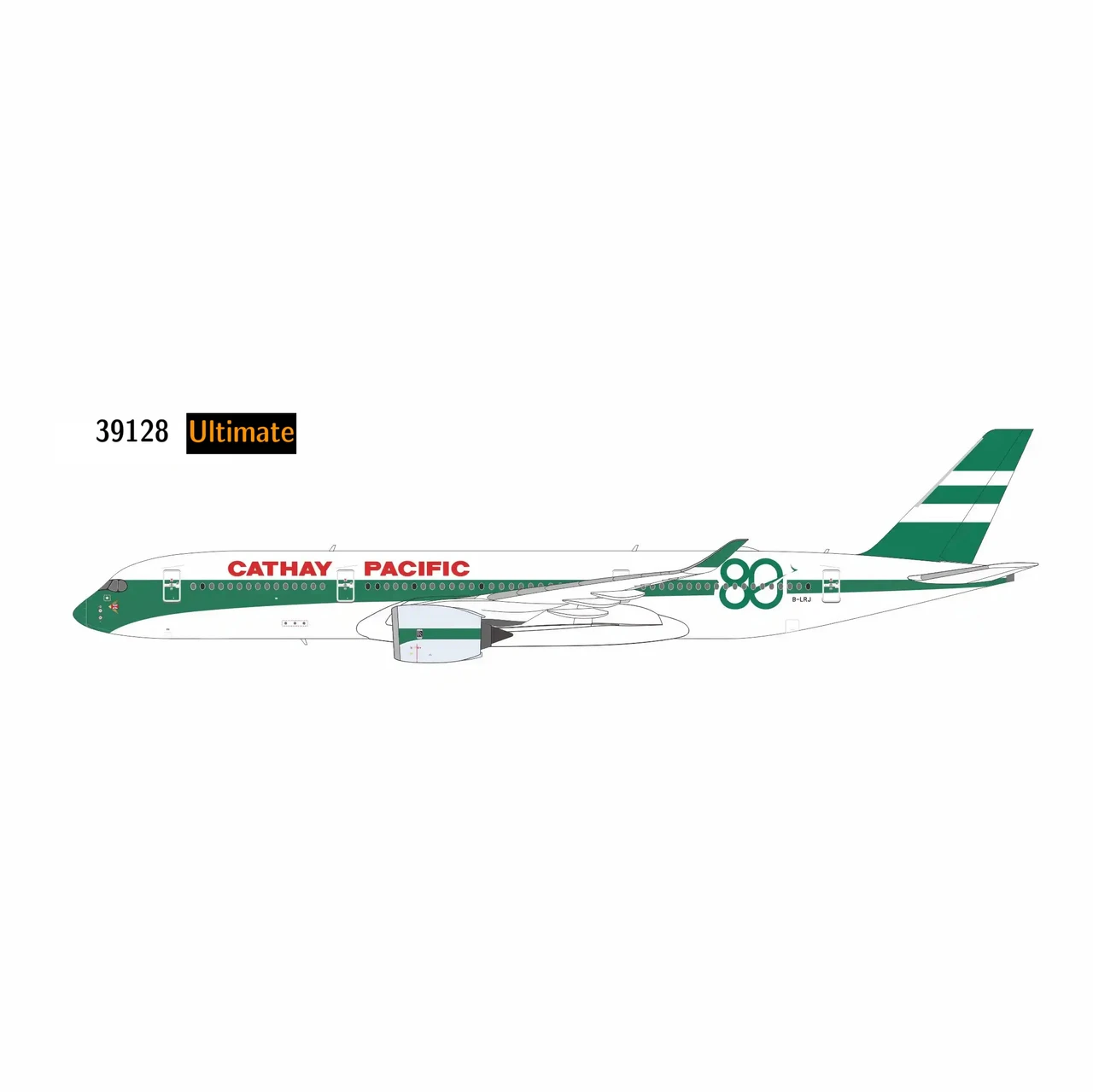 NG Models 39128 1:400 [ULTIMATE] Cathay A350-900 B-LRJ 80th Anniversary.