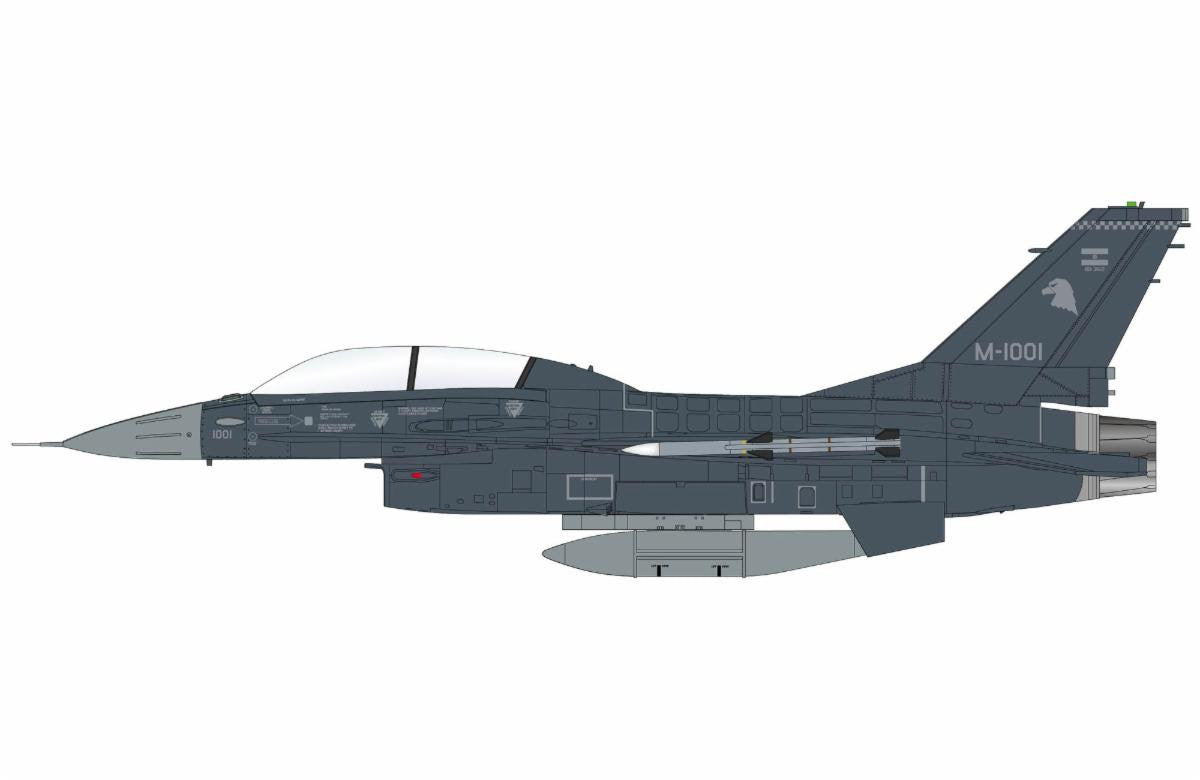 Pre-Order Hobby Master HA38085 1:72 F-16BM MLU M-1001, Argentine Air Force, 2025