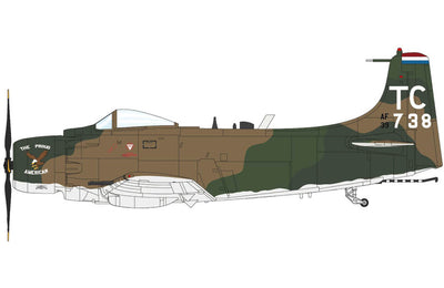 Pre-Order Hobby Master HA2922 1:72 Douglas A-1H "The Proud American" 52-139738, 1st SOS, NKP Royal Thai AFB, June 1972