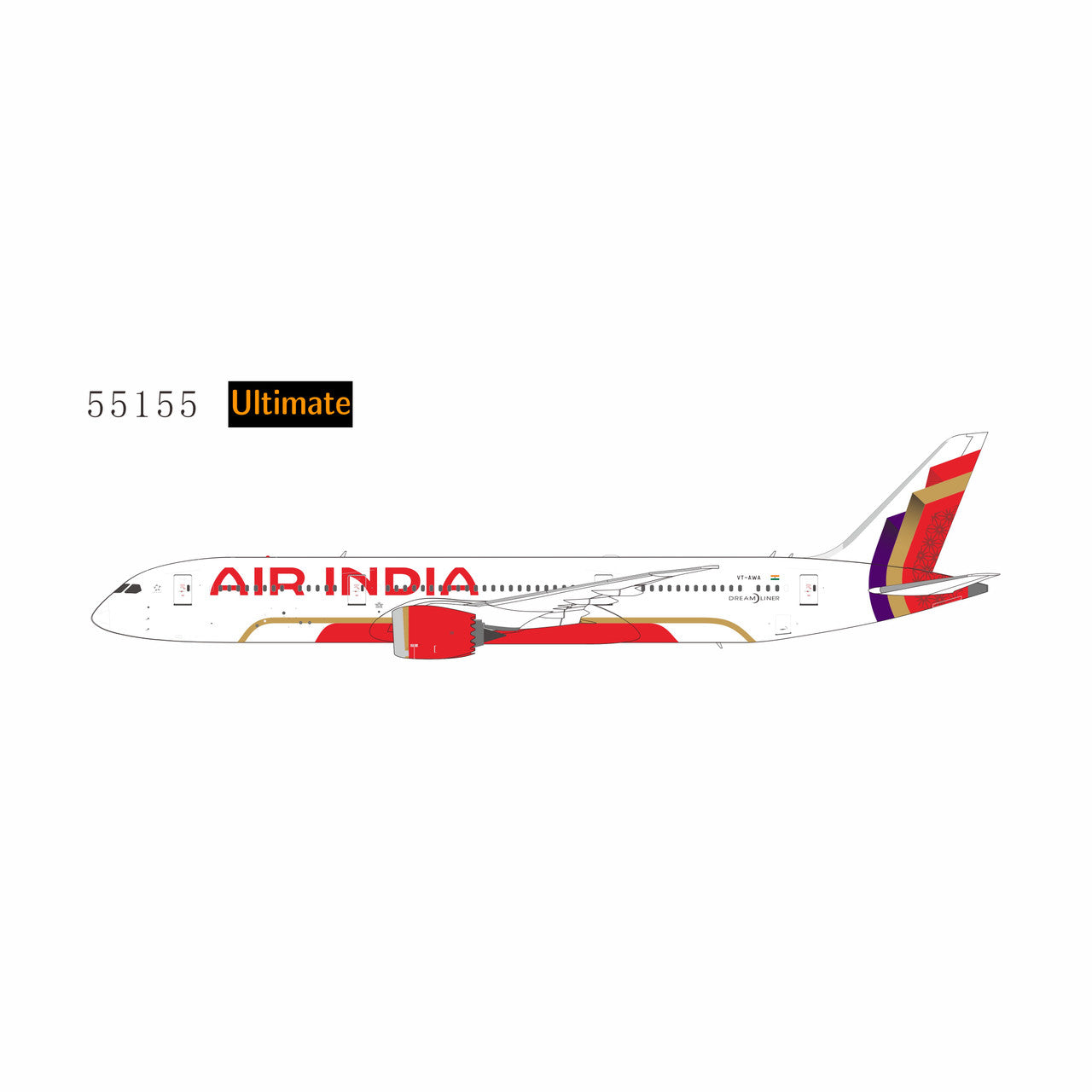NG Models 55155 1:400 [ULTIMATE] Air India 787-9 Dreamliner VT-AWA