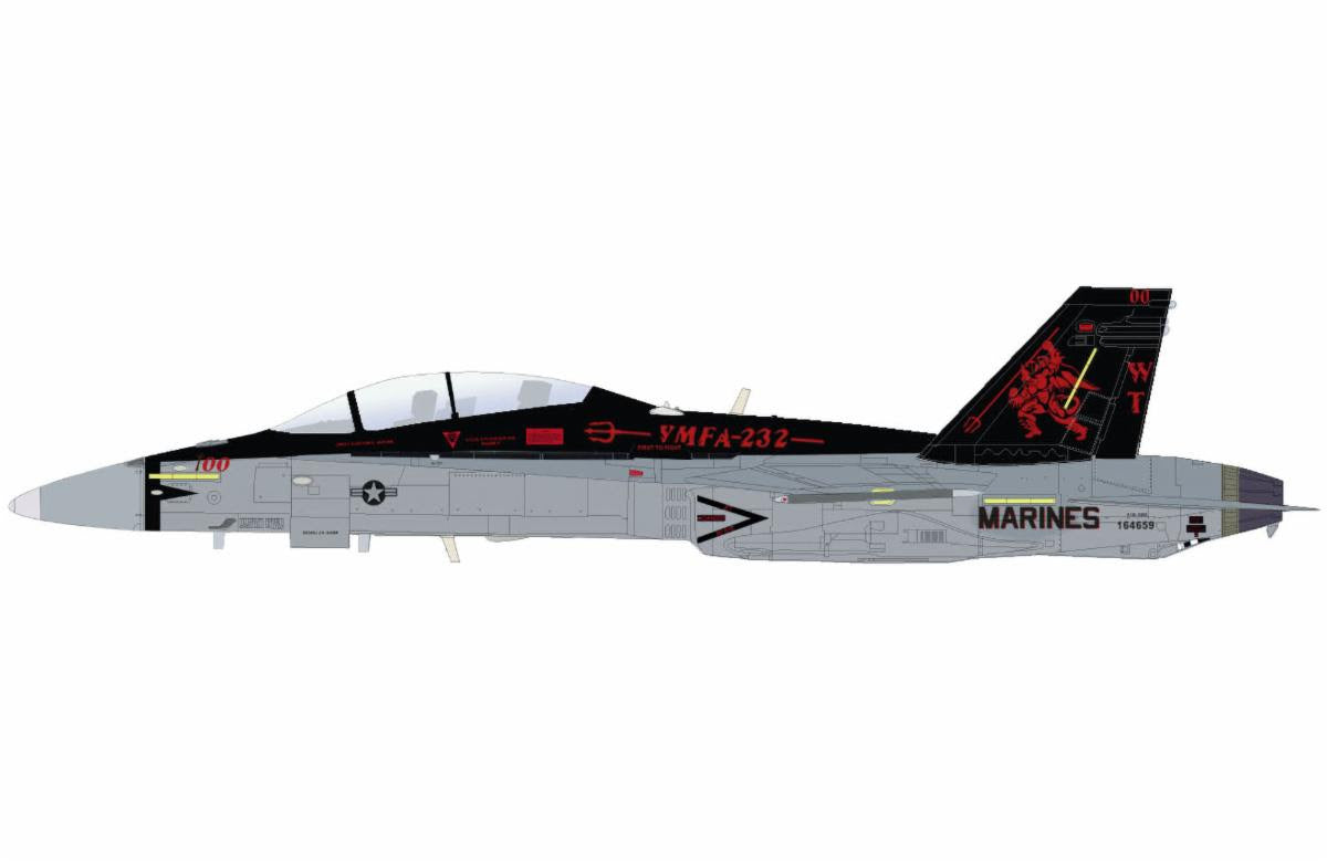 Pre-Order Hobby Master HA3595 1:72 F/A-18D Hornet 164659, VMFA-232, Sept 2025 "Red Devils 100th Anniv. Scheme"