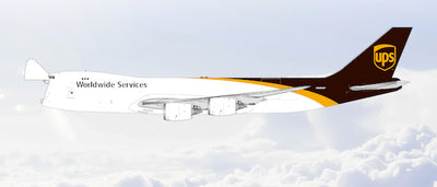 Pre-Order SQ Wings L2187FD 1:200 UPS B747-8F N605UP "Flaps Down"