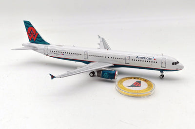 Inflight IF321AA580 1:200 American Airlines Airbus A321 - 231 N580UW Plus Collectors Coin