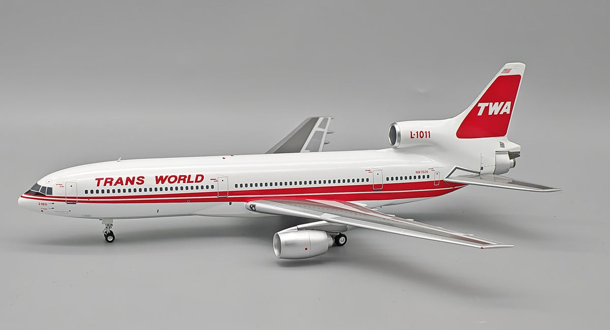 InFlight200 1011 - 026 1:200 Trans World Airlines – TWA Lockheed L - 1011 - 385 - 1 - 15 TriStar 100 N81026 - LTD 49 MODELS