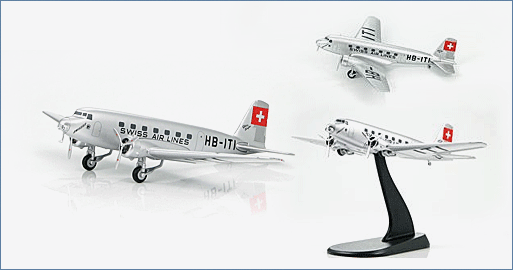 Hobby Master HL8005 1:200 Swiss Air Douglas DC - 2 - 115B HB - ITI