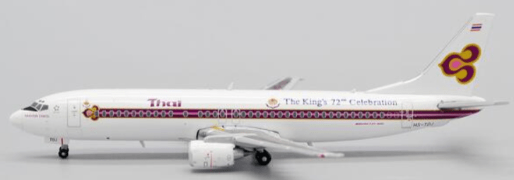 JC Wings JC4THA987 1:400 Thai Airways B737 - 400 HS - TDJ "The King's 72nd Celebration"