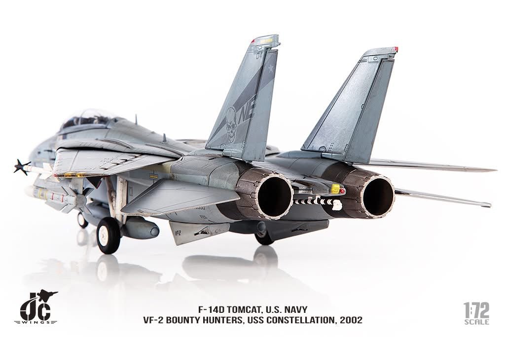 JC Wings JCW - 72 - F14 - 08 1:72 F - 14D Tomcat U.S. NAVY, VF - 2 Bounty Hunters NE104 "GO NAVY"