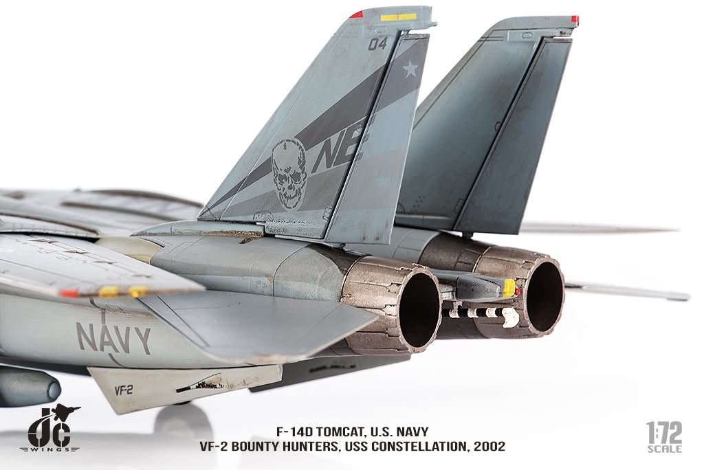 JC Wings JCW - 72 - F14 - 08 1:72 F - 14D Tomcat U.S. NAVY, VF - 2 Bounty Hunters NE104 "GO NAVY"
