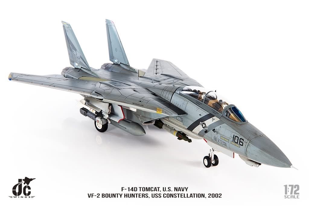 JC Wings JCW-72-F14-09 1:72 F-14D Tomcat U.S. NAVY, VF-2 Bounty